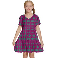 Pattern 26 Kids  Short Sleeve Tiered Mini Dress by GardenOfOphir