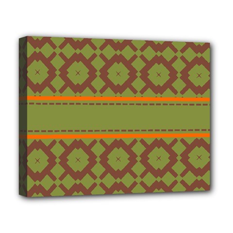 Pattern 29 Deluxe Canvas 20  X 16  (stretched) by GardenOfOphir