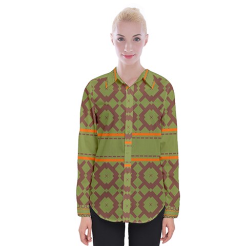 Pattern 29 Womens Long Sleeve Shirt by GardenOfOphir