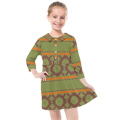 Pattern 29 Kids  Quarter Sleeve Shirt Dress by GardenOfOphir