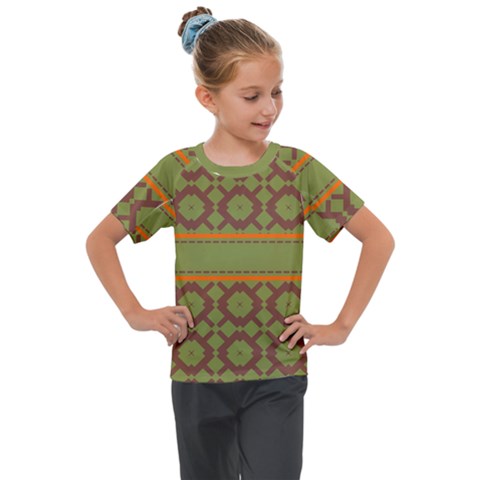 Pattern 29 Kids  Mesh Piece Tee by GardenOfOphir