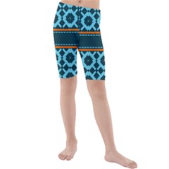 Pattern 28 Kids  Mid Length Swim Shorts