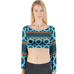 Pattern 28 Long Sleeve Crop Top