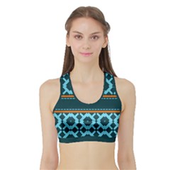 Pattern 28 Sports Bra with Border