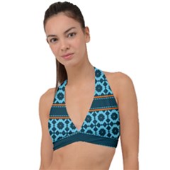 Pattern 28 Halter Plunge Bikini Top