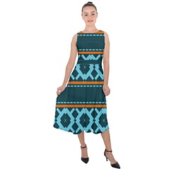 Pattern 28 Midi Tie-Back Chiffon Dress