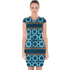 Pattern 28 Capsleeve Drawstring Dress 