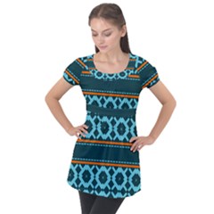 Pattern 28 Puff Sleeve Tunic Top