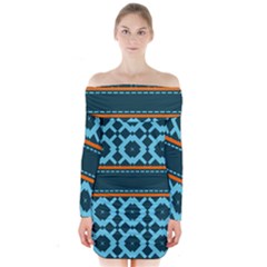 Pattern 28 Long Sleeve Off Shoulder Dress