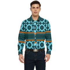 Pattern 28 Men s Long Sleeve  Shirt