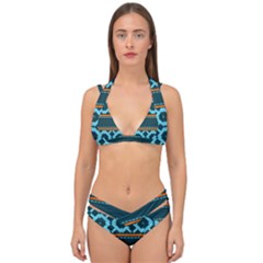 Pattern 28 Double Strap Halter Bikini Set