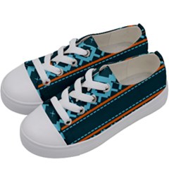 Pattern 28 Kids  Low Top Canvas Sneakers