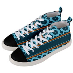 Pattern 28 Men s Mid-top Canvas Sneakers by GardenOfOphir