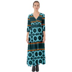 Pattern 28 Button Up Boho Maxi Dress