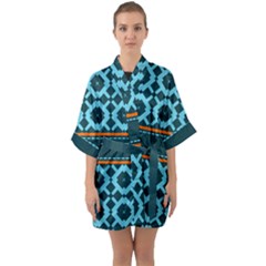 Pattern 28 Half Sleeve Satin Kimono 