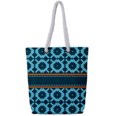 Pattern 28 Full Print Rope Handle Tote (Small)