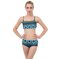 Pattern 28 Layered Top Bikini Set