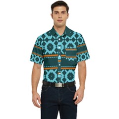 Pattern 28 Men s Short Sleeve Pocket Shirt 