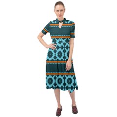 Pattern 28 Keyhole Neckline Chiffon Dress