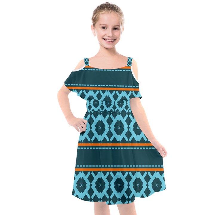 Pattern 28 Kids  Cut Out Shoulders Chiffon Dress