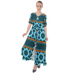 Pattern 28 Waist Tie Boho Maxi Dress