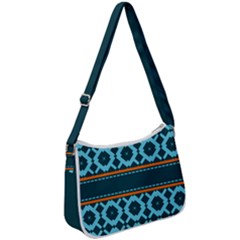 Pattern 28 Zip Up Shoulder Bag