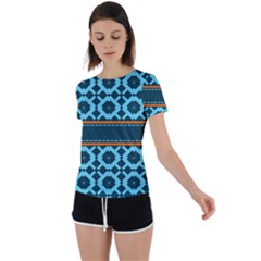 Pattern 28 Back Circle Cutout Sports Tee