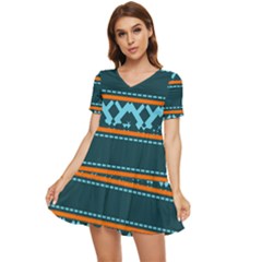 Pattern 28 Tiered Short Sleeve Babydoll Dress