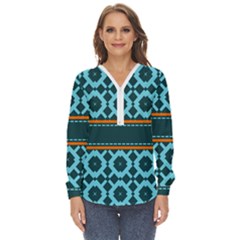 Pattern 28 Zip Up Long Sleeve Blouse