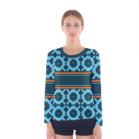 Pattern 28 Women s Long Sleeve Tee by GardenOfOphir