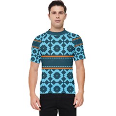 Pattern 28 Men s Short Sleeve Rash Guard by GardenOfOphir