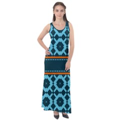 Pattern 28 Sleeveless Velour Maxi Dress by GardenOfOphir