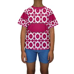 Pattern 30 Kids  Short Sleeve Swimwear by GardenOfOphir