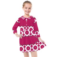 Pattern 30 Kids  Quarter Sleeve Shirt Dress by GardenOfOphir