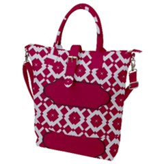 Pattern 30 Buckle Top Tote Bag by GardenOfOphir