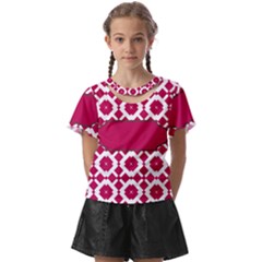 Pattern 30 Kids  Front Cut Tee by GardenOfOphir