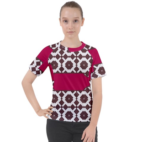 Pattern 31 Women s Sport Raglan Tee by GardenOfOphir