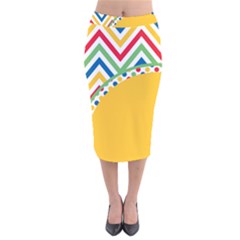 Pattern 32 Velvet Midi Pencil Skirt by GardenOfOphir