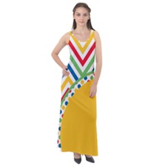 Pattern 32 Sleeveless Velour Maxi Dress by GardenOfOphir