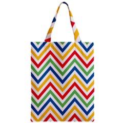 Pattern 33 Zipper Classic Tote Bag by GardenOfOphir