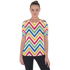 Pattern 33 Shoulder Cut Out Short Sleeve Top by GardenOfOphir