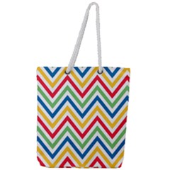 Pattern 33 Full Print Rope Handle Tote (large) by GardenOfOphir