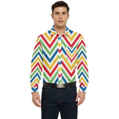 Pattern 33 Men s Long Sleeve Pocket Shirt  by GardenOfOphir