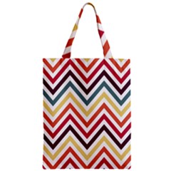 Pattern 35 Zipper Classic Tote Bag by GardenOfOphir