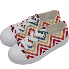 Pattern 35 Kids  Low Top Canvas Sneakers by GardenOfOphir