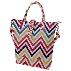 Pattern 35 Buckle Top Tote Bag by GardenOfOphir