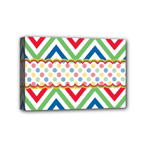 Pattern 34 Mini Canvas 6  X 4  (stretched) by GardenOfOphir