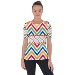 Pattern 34 Shoulder Cut Out Short Sleeve Top by GardenOfOphir