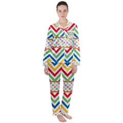 Pattern 34 Women s Long Sleeve Satin Pajamas Set	 by GardenOfOphir