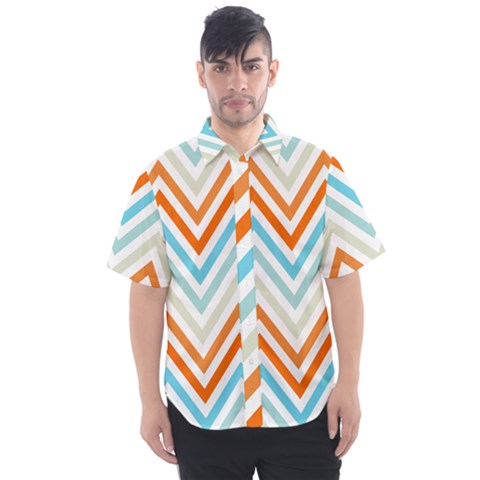 Pattern 36 Men s Short Sleeve Shirt by GardenOfOphir